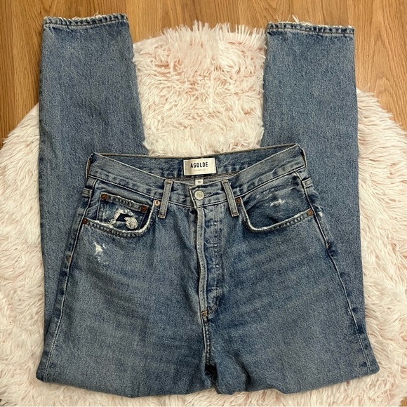 Agolde Fen High Rise Relaxed Taper Jeans in Wander - Picture 3 of 12